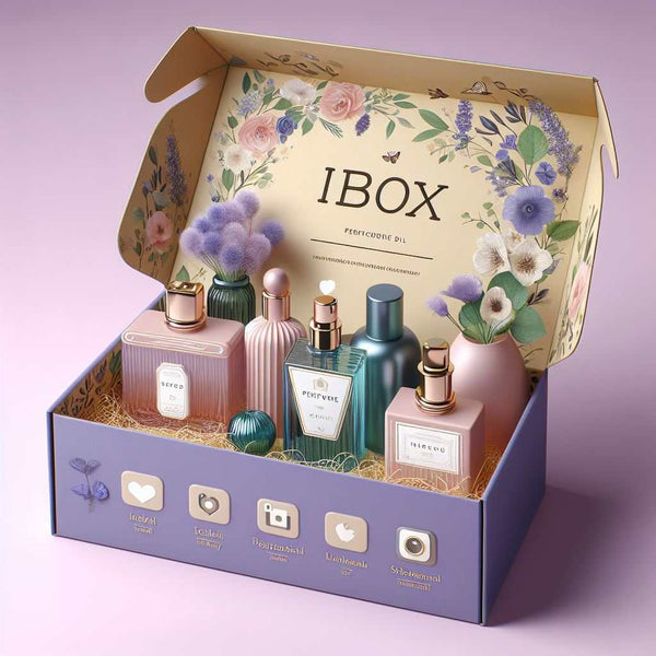 social media perfume box design