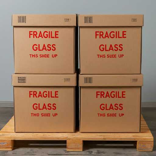 strong boxes for glass packaging