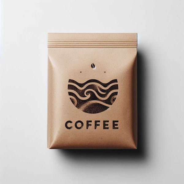 textured coffee package design idea