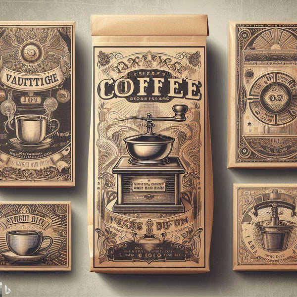 vintage coffee package design ideas