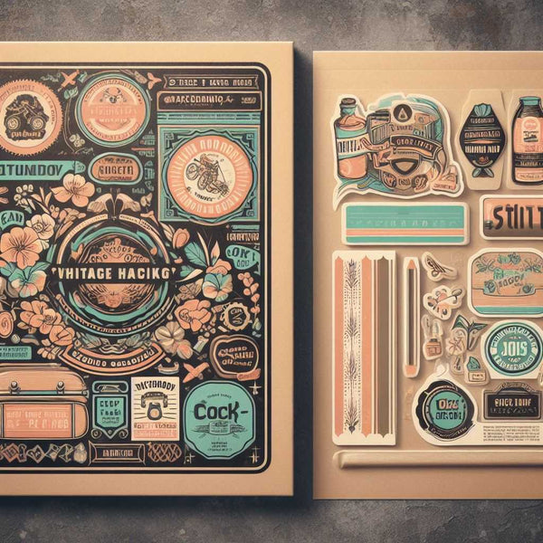 vintage sticker packaging ideas