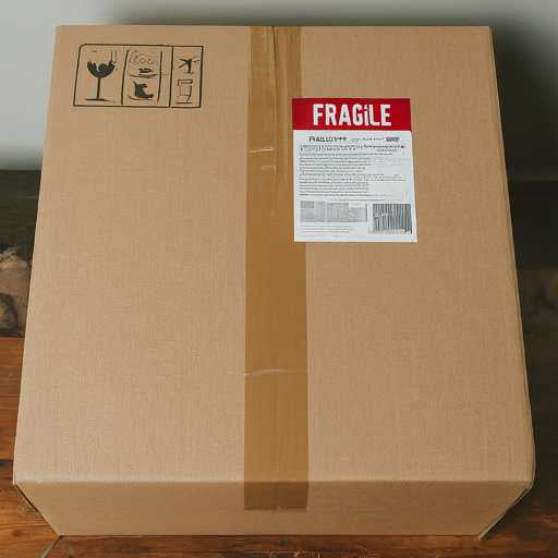 vinyls shipping box label