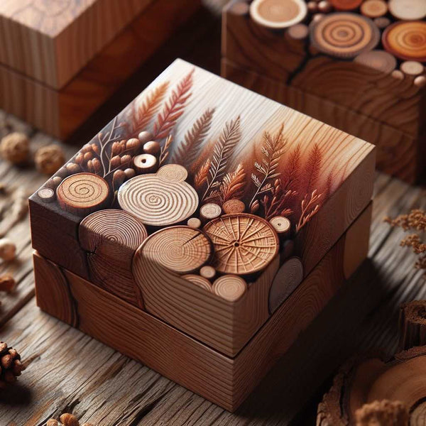 woody perfume box design