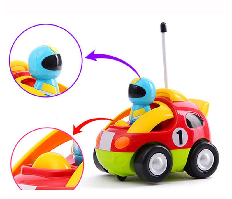 Cartoon RC Race Car Radio Remote Control Toy for Baby, Toddlers, Children