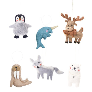 Felt Arctic Animal Ornaments - Wholesale Global Goods Partners
