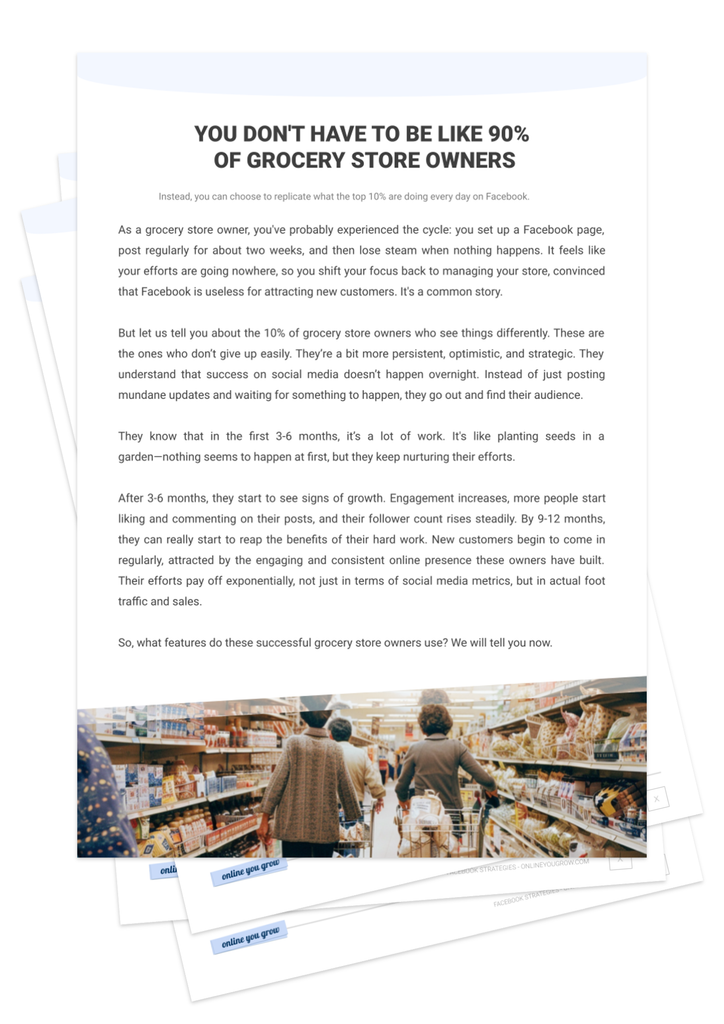 marketing strategy grocery store owners