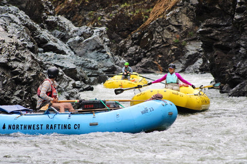 Rafting School for whitewater rafting training. 