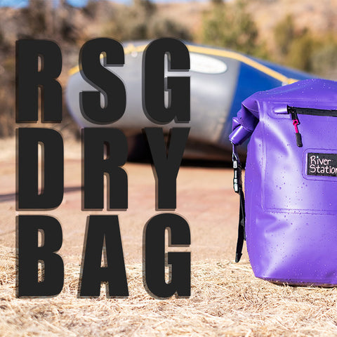 River station gear dry bag for whitewater rafting