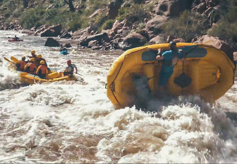 Flipping a whitewater raft in the royal gorge.