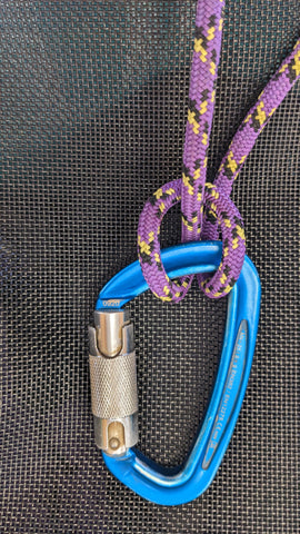 Clove hitch for whitewater rafting and kayaking. 