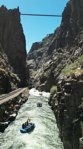 Rafting the Arkansas River in Colorado with River Station Gear. 