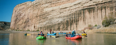 Yampa river float past the tiger wall. 