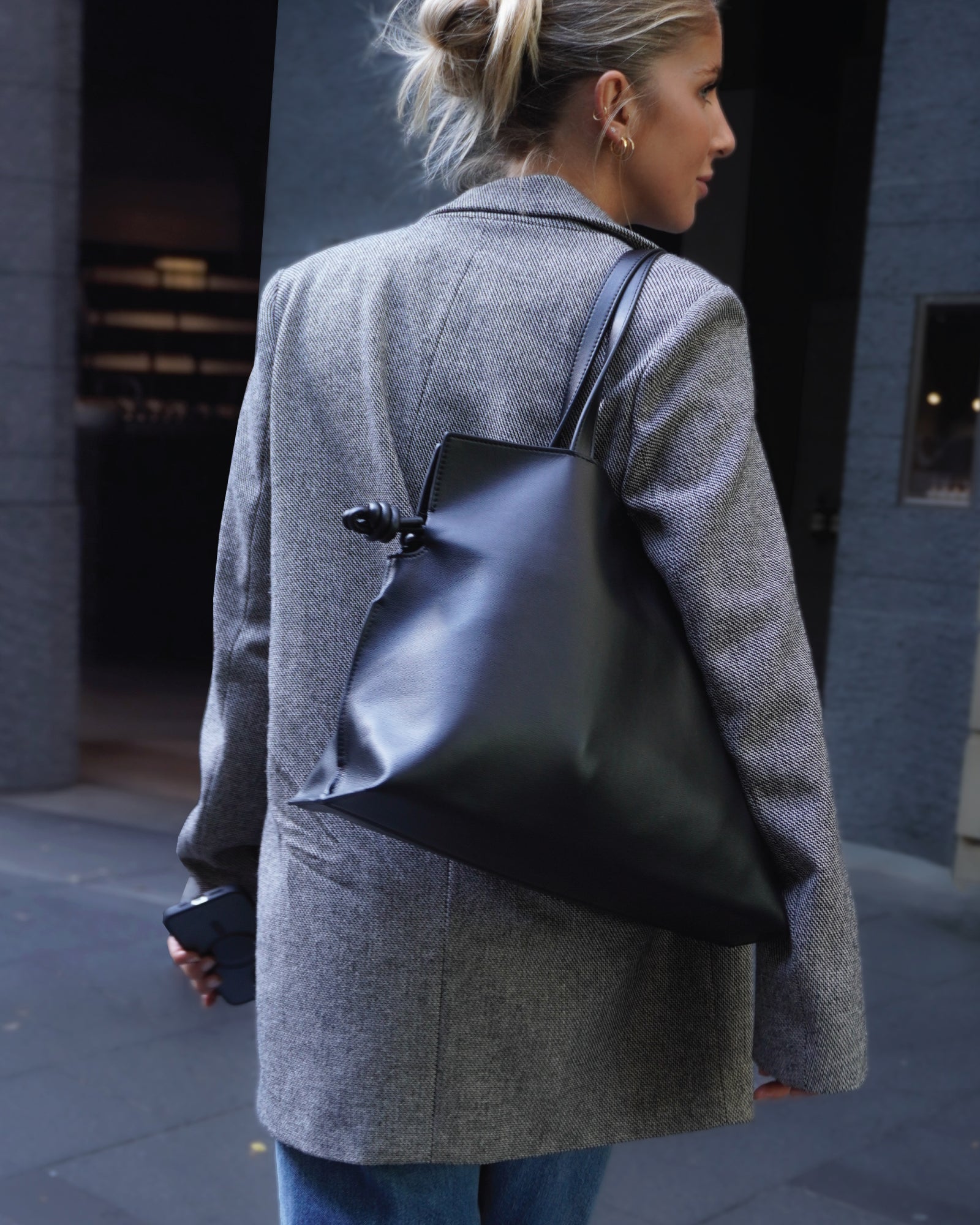 Shoulder Bag Bacalar Blue Leather