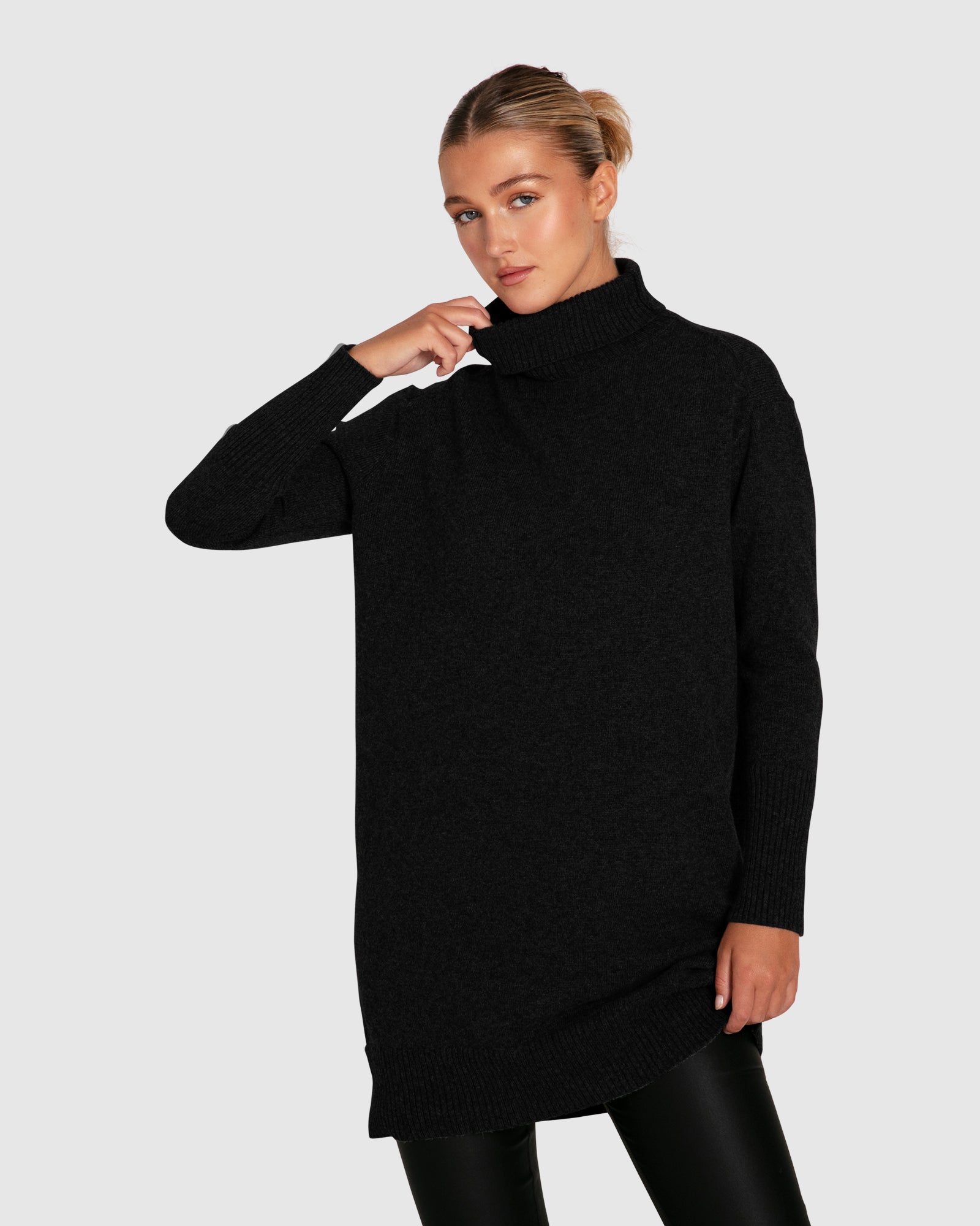 Nothing Compares Knit Dress - Black