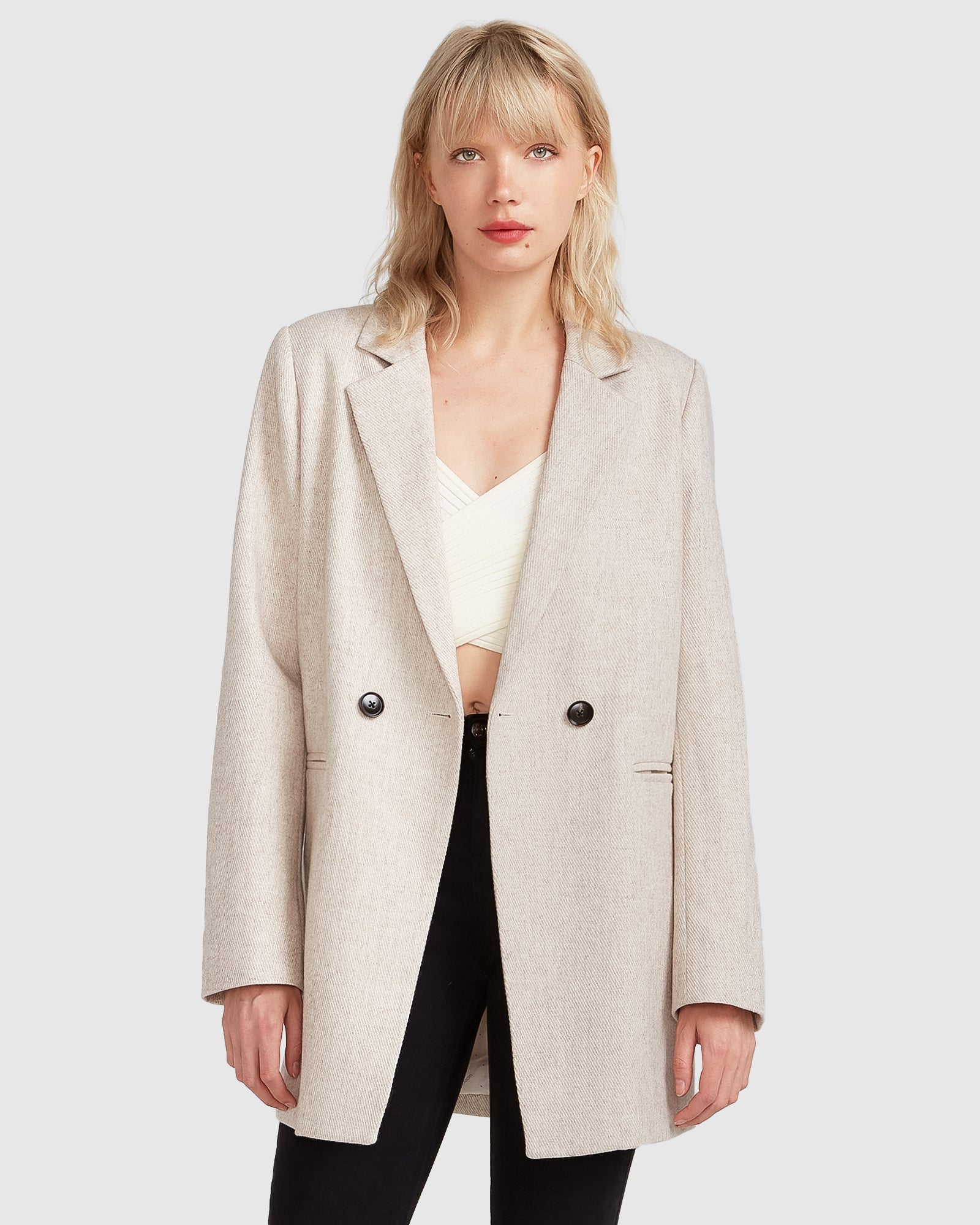 Kensington Oversized Coat - Natural