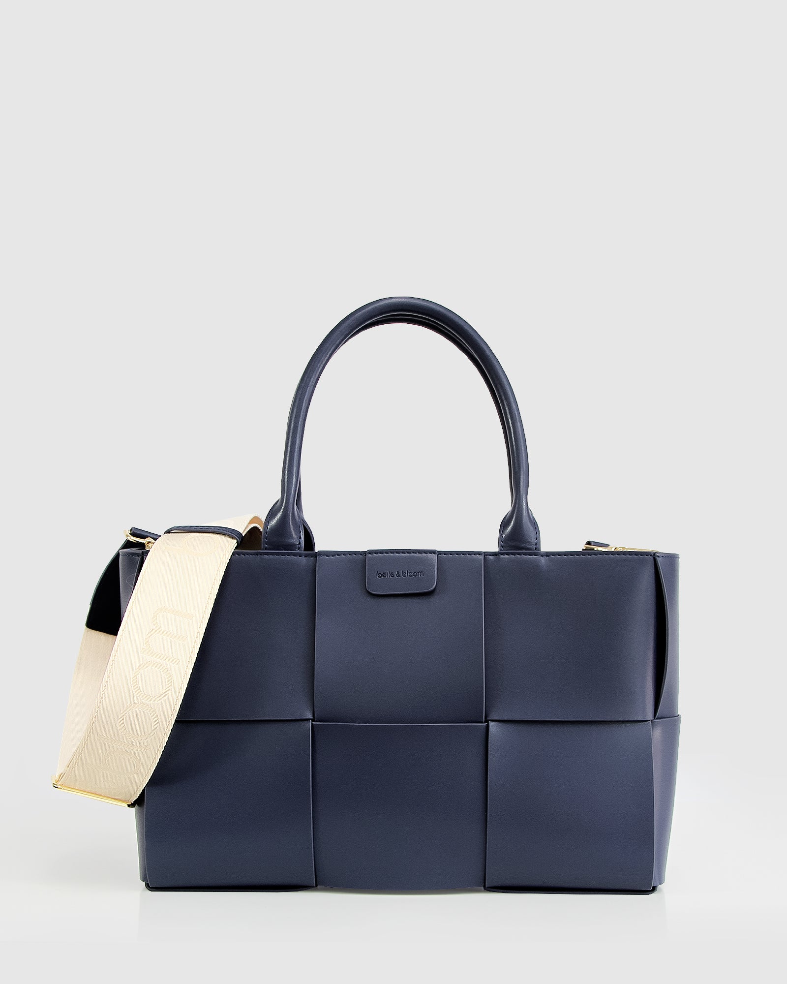 Long Way Home Woven Tote - Navy