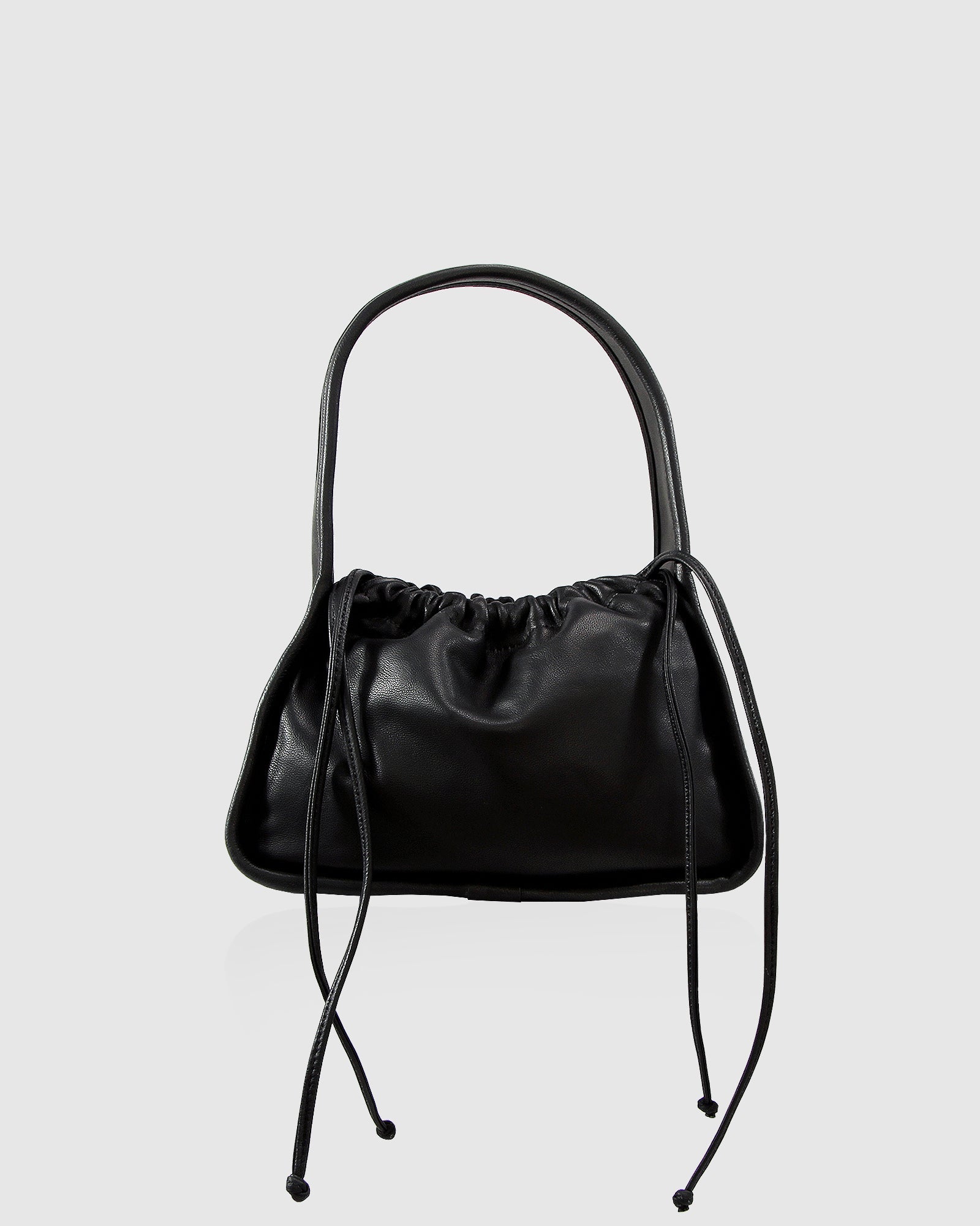 Emblème leather shoulder bag