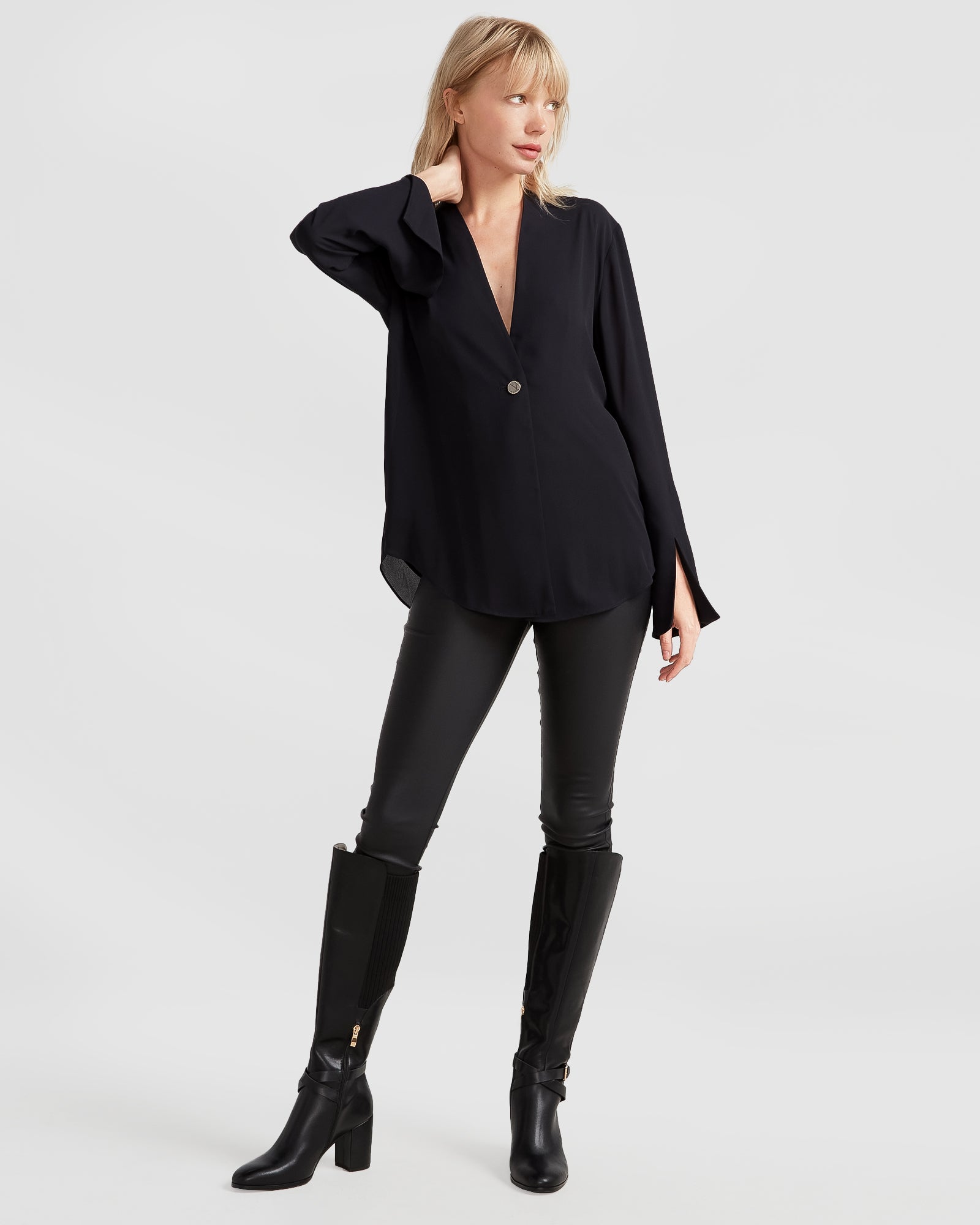 Sheer Genius Lightweight Blazer - Black