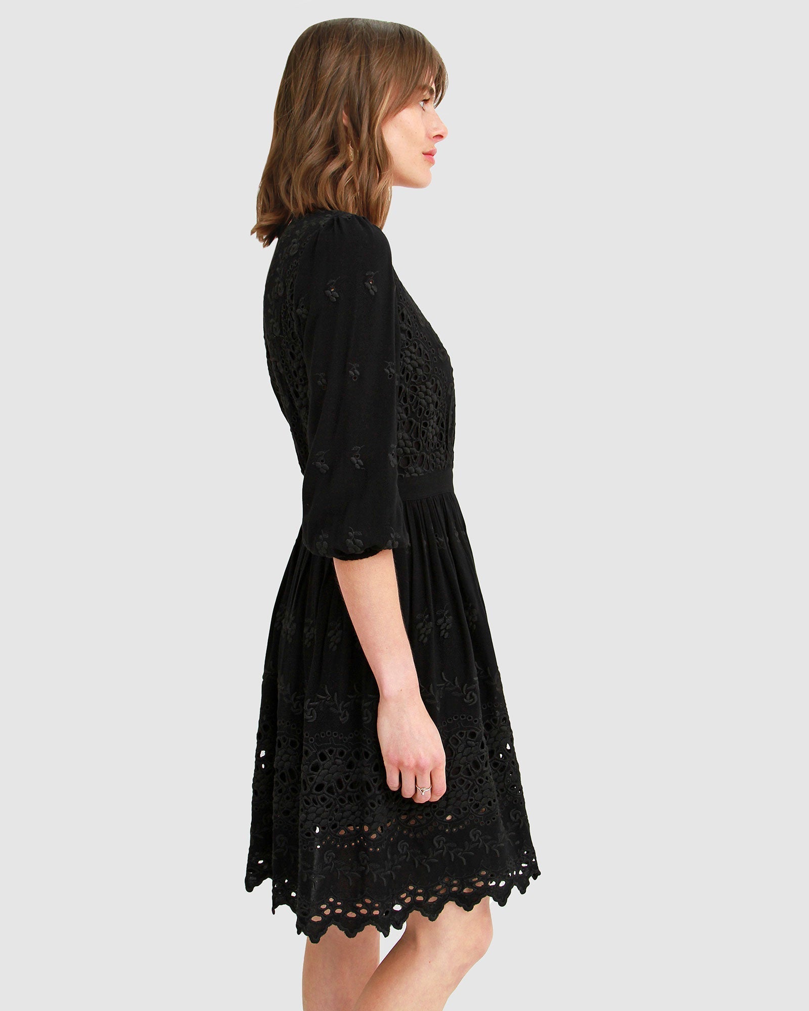 After Party Lace Mini Dress - Black