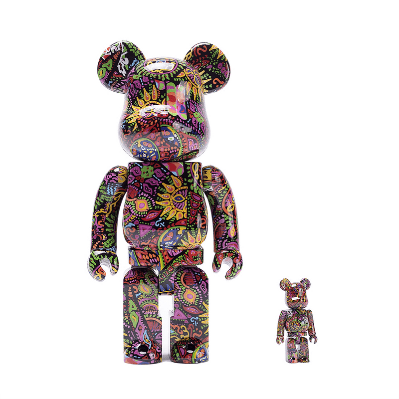 BE@RBRICK Psychedelic Paisley 100% 400%