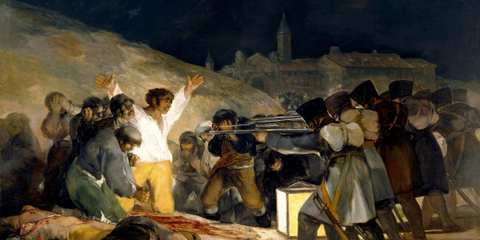 "Los Fusilamientos del 3 de Mayo" de Francisco de Goya