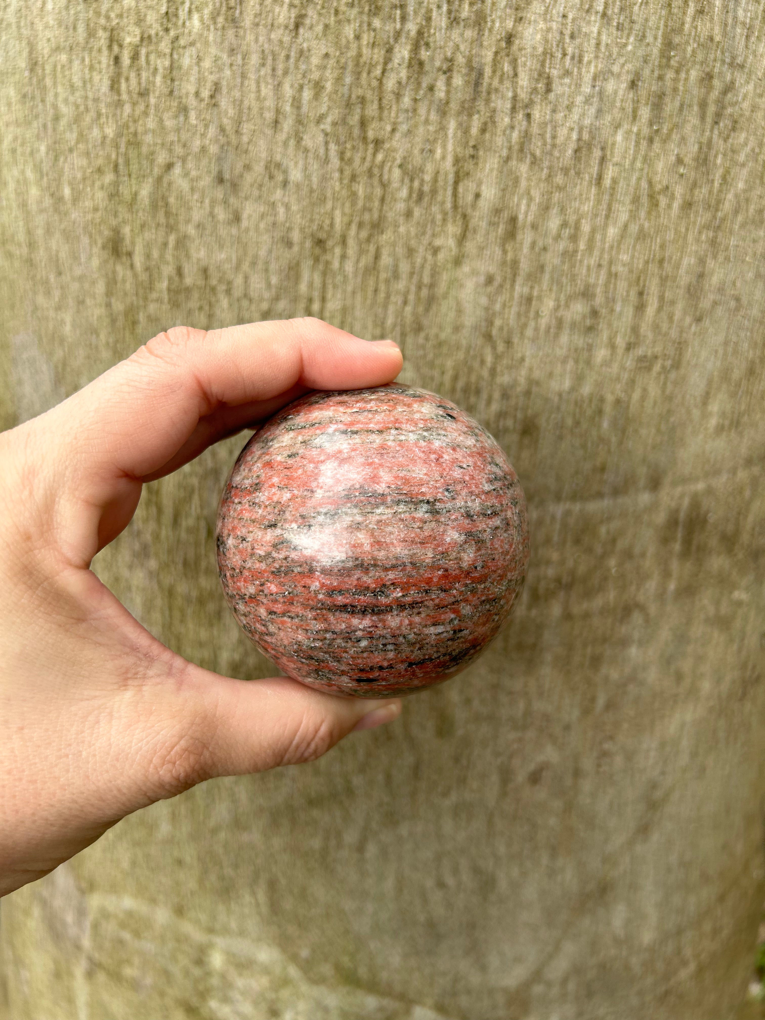 Red Zebra Jasper Sphere