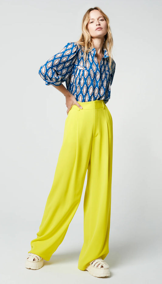 Smythe, High Waisted Cuffed Trouser