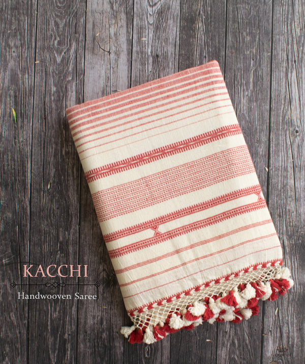 Bhujodi Handwoven Kala Cotton Saree – handsondastkar.com