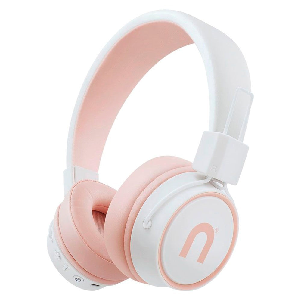 Niceboy Hive JOY 3 Sakura Bluetooth On-Ear Hovedtelefoner - Hvid / Lyserød