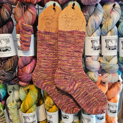 Hand knit socks