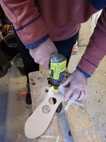 Man working on a woodwork project