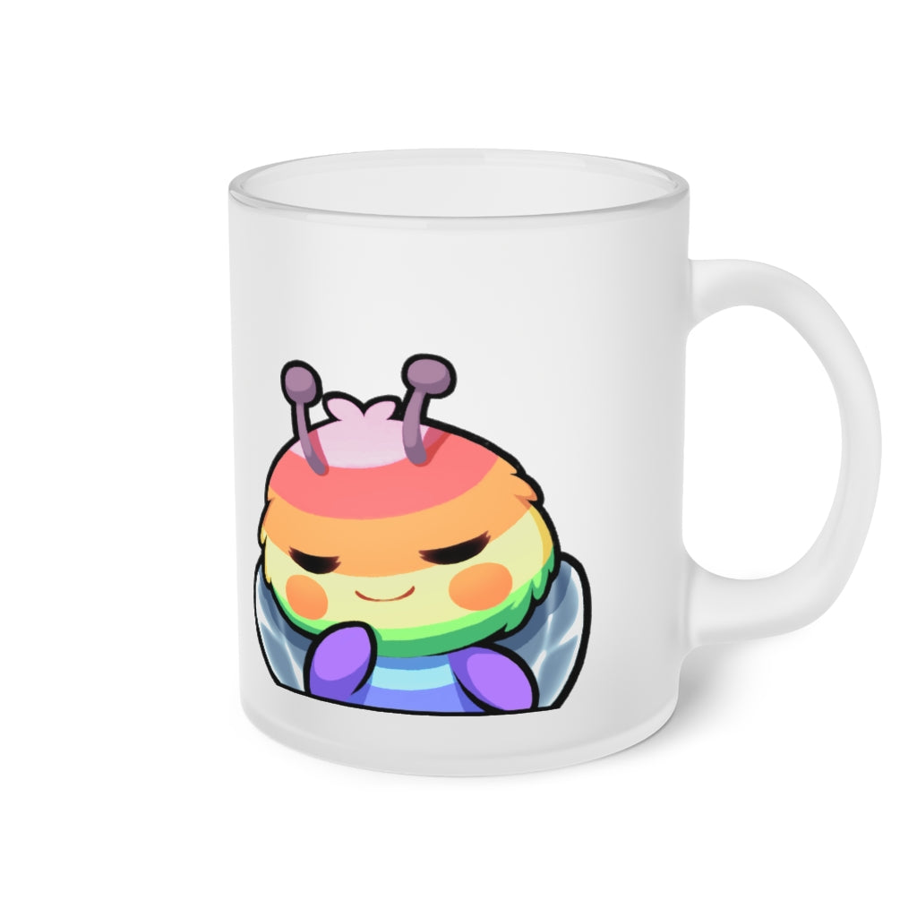 Pride Bee Frosted Glass Mug