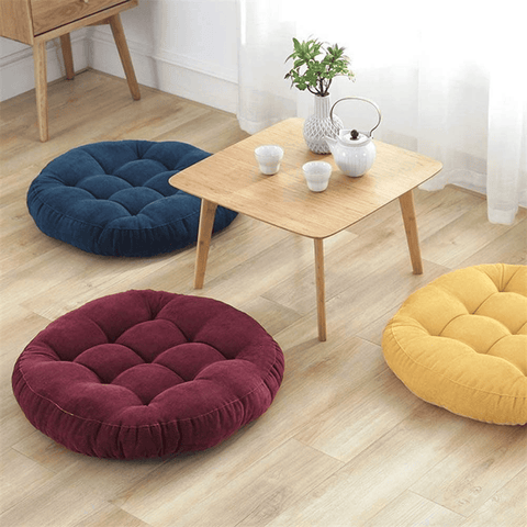 Round shape floor cushion