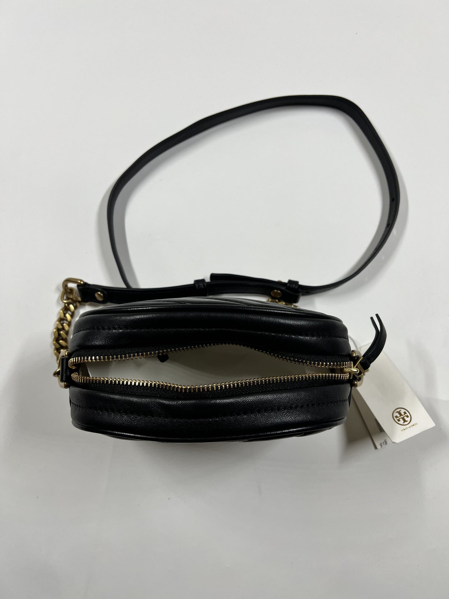 Bolsa Crossbody Negra en Piel Kira Chevron Small TORY BURCH – Sandro Rohena