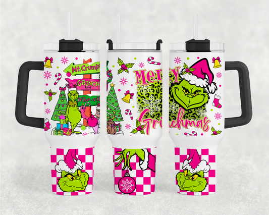 Green Grinch 40oz Tumbler Wrap – Magnolia Decals