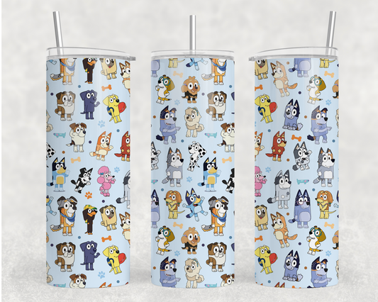 Lessons In Friendship Bluey tumbler, Bluey skinny tumbler, C - Inspire  Uplift