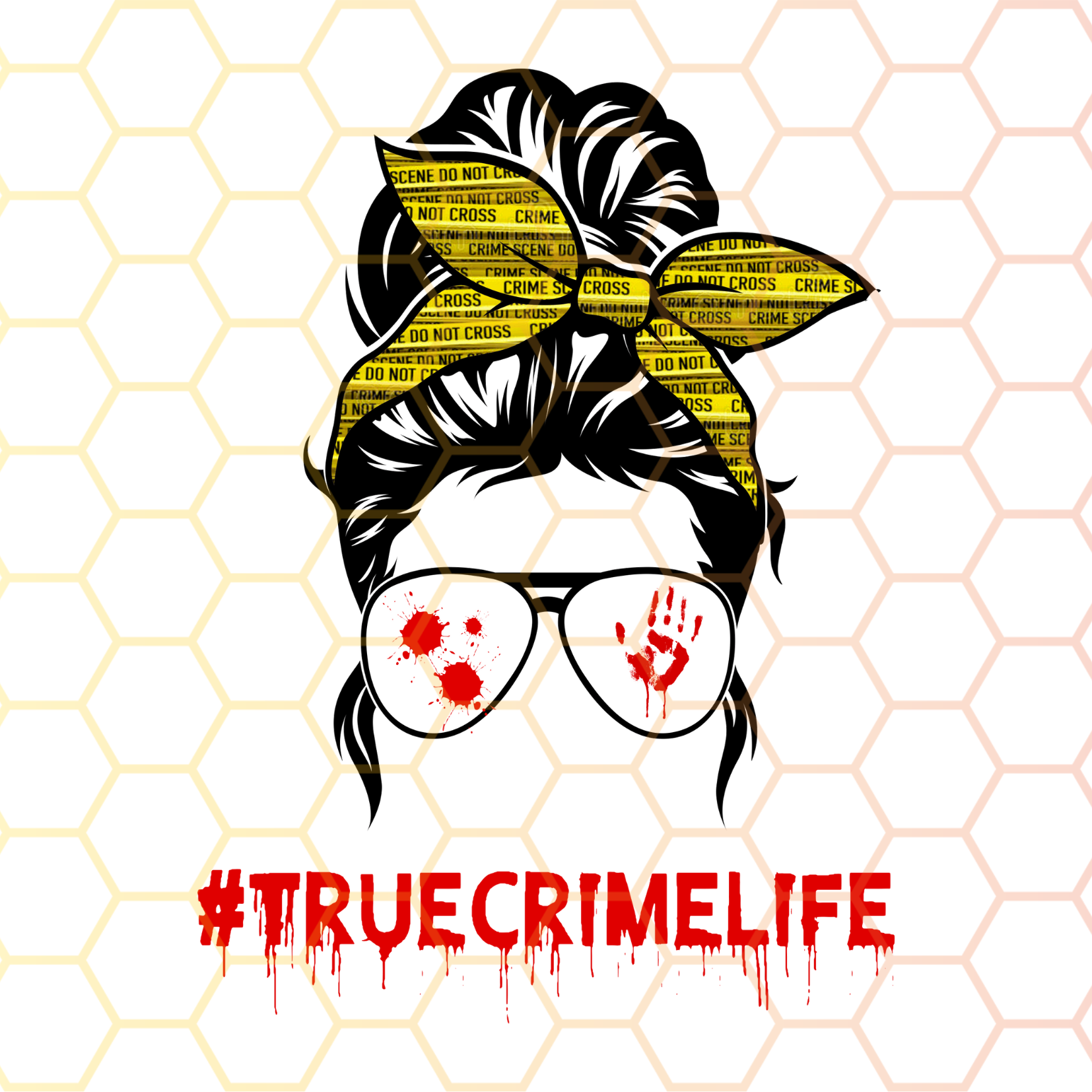 True Crime Messy Bun – Magnolia Decals