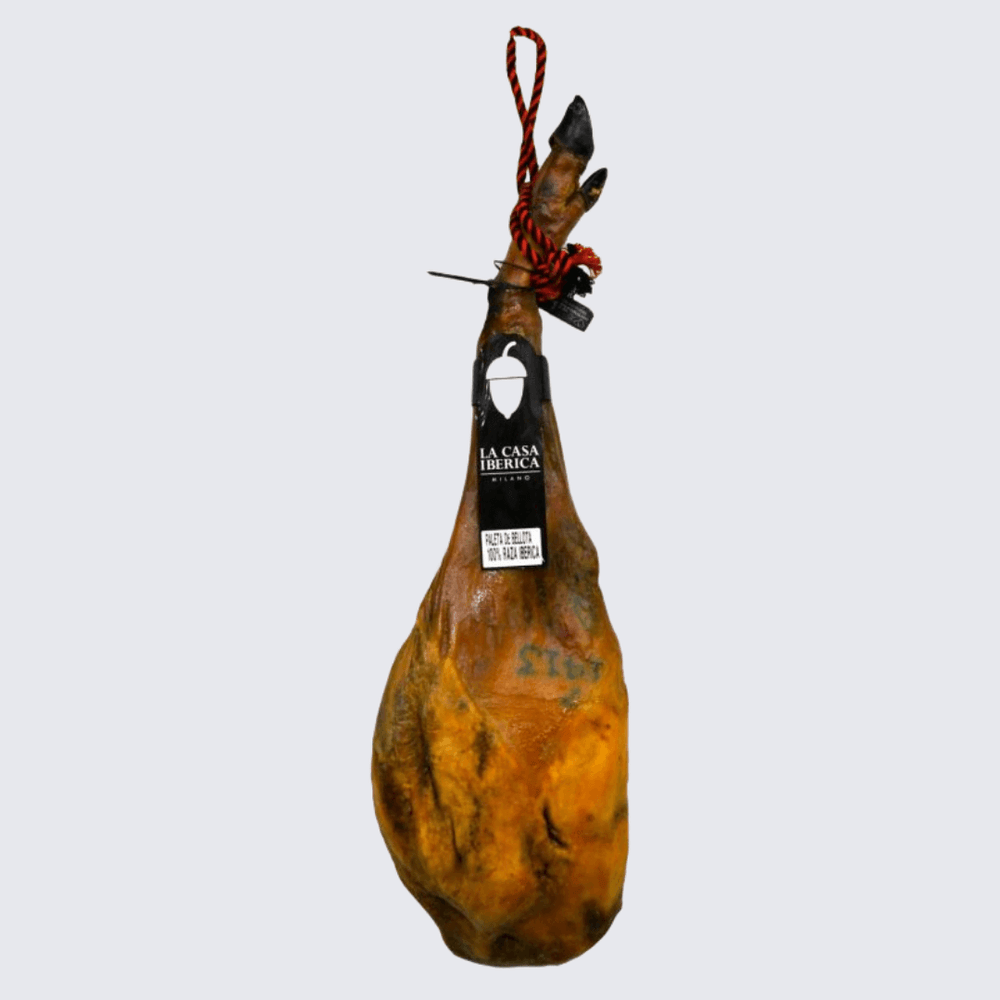 Prosciutto Spagnolo Pata Negra Ibérico 100% Puro di Ghianda (Spalla) 4 –  4.5 Kg - Jamon Iberico (Paleta 100% Iberica Pura de Bellota)