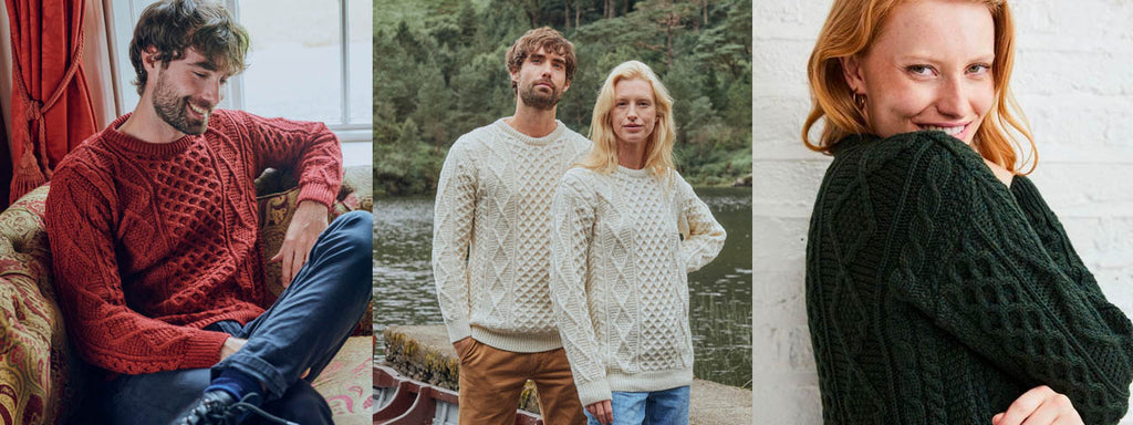 Éireann Traditional Aran Sweater in Supersoft