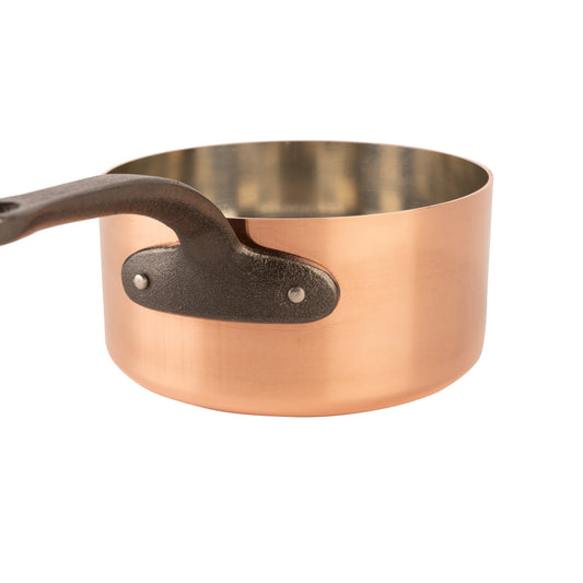 Pure copper saucepan with pouring spout, 1.5 qt – Cuisine Romefort