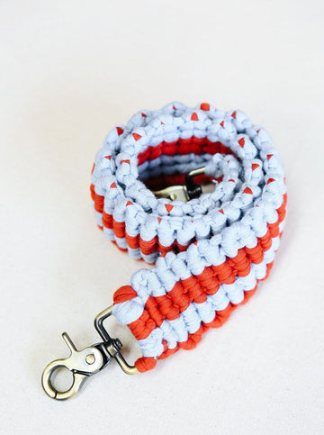 Macrame Strap Brown & Navy