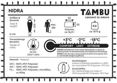 gr 1450 | Mumienschlafsack NIDRA