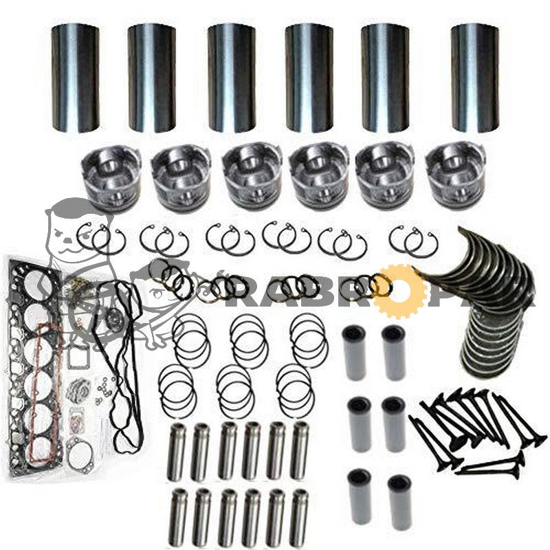 Rebuild Kit for MITSUBISHI S6SD Piston Ring Liner Gasket Bearing Set Parts