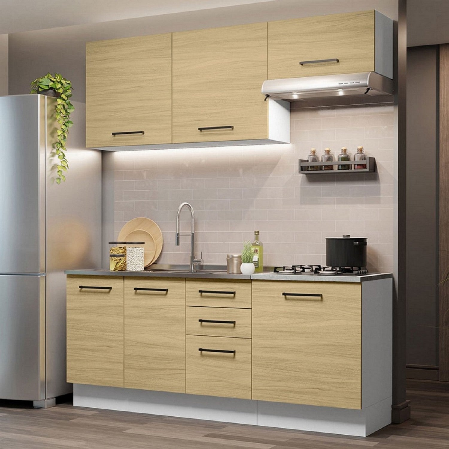 Mueble de Cocina Agata Con Lavadero 180 Cm - Madesa PE product image