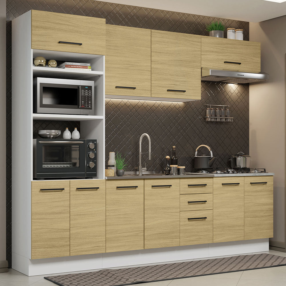 Mueble De Cocina Alacena Agata Sin Lavadero 270 Cm - Madesa PE product image