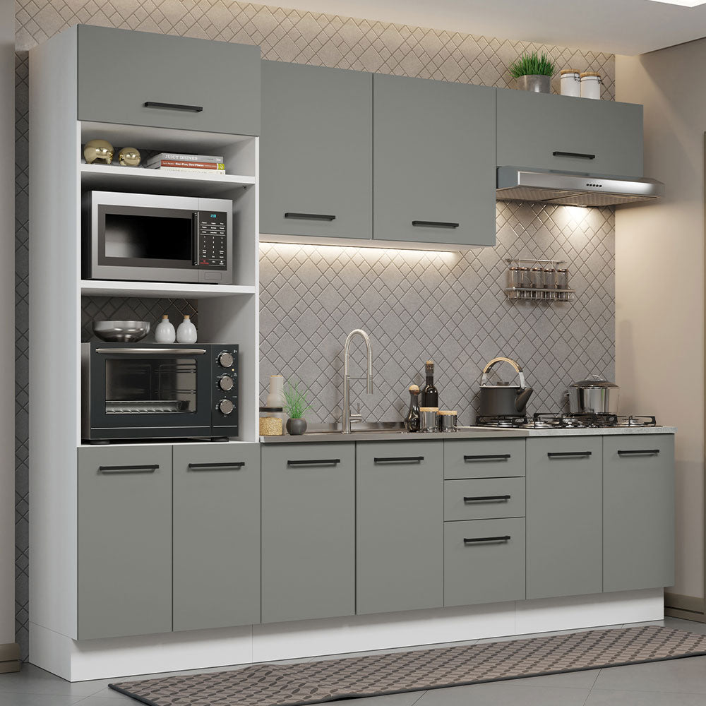 Mueble De Cocina Alacena Agata Sin Lavadero 270 Cm - Madesa PE product image