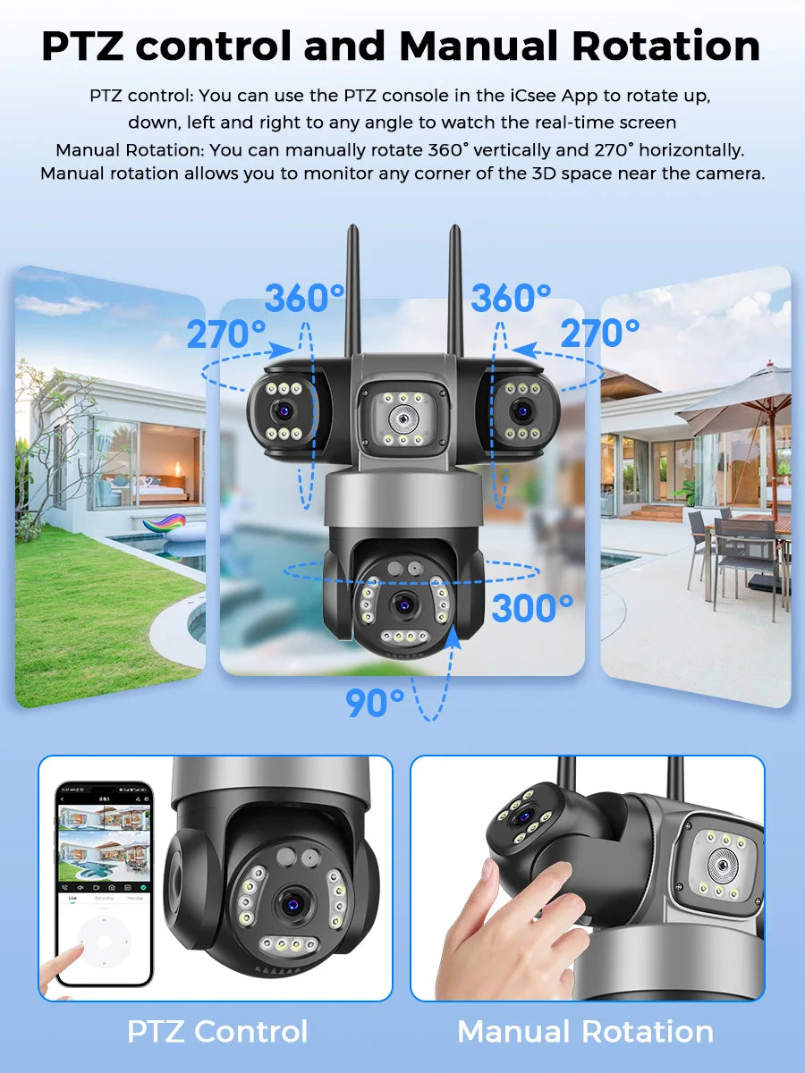 Security Camera - 2-way audio and night vision capabilities