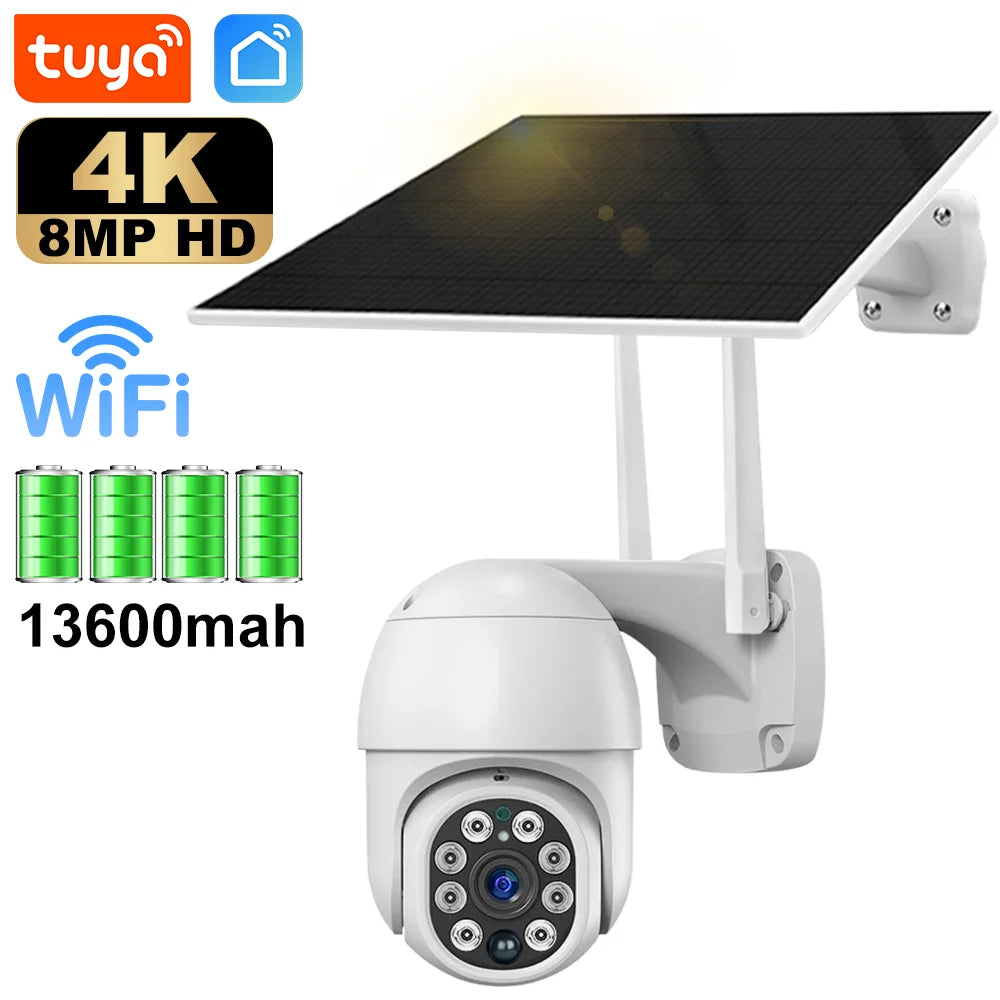 WiFi Camera - Solar powered 8MP 4K with battery