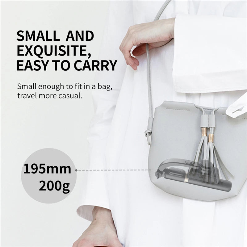 Gimbal Stabilizer Selfie Stick - Foldable tripod design