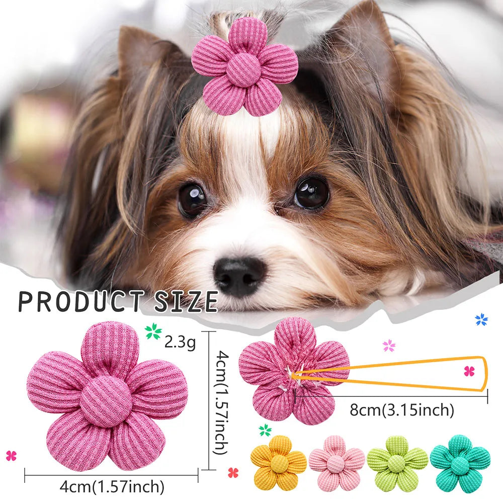 Dog Grooming Hair Bows - Perfect for small dogs and cats